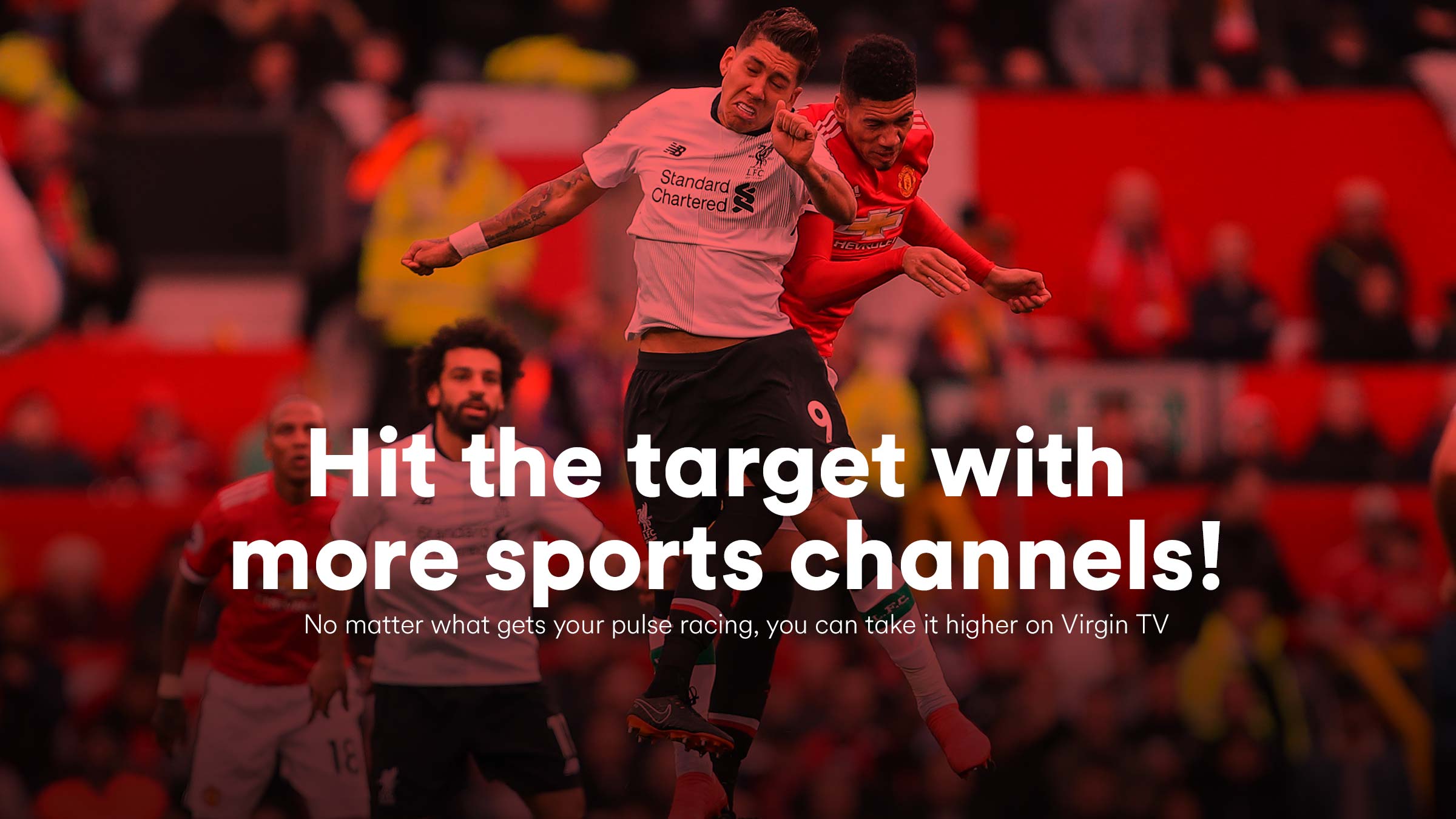 Hit the target with more sports channels! Virgin Media